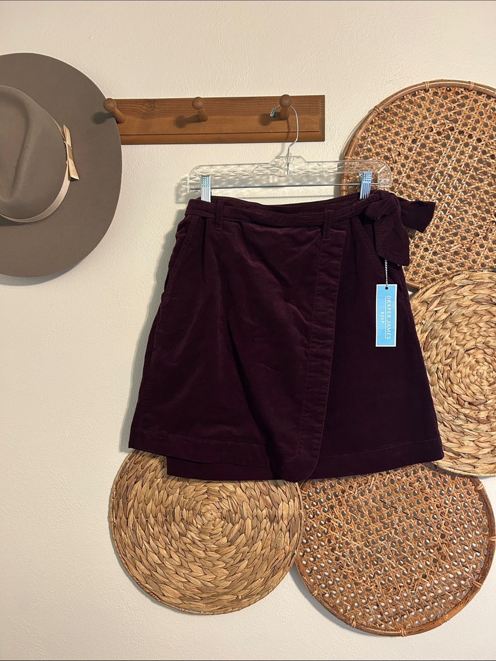 NWT Draper James Mini Wrap Skirt Size Small
